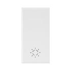 TASTO SIMBOLO LAMPADA WHITEK S44. COLORE BIANCO  FINITURA OPACA  1 MOD. product photo