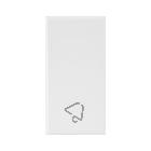 TASTO SIMBOLO SUONERIA WHITEK S44. COLORE BIANCO  FINITURA OPACA  1 MOD. product photo