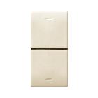 Doppio pulsante. Class S44. colore RAL 1013.  1P NA+1P NA 10A 250v  finitura lucida  1 Mod. product photo