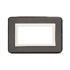 Placca Personal S44. colore grigio lucido  con cornicetta  4 Mod. product photo