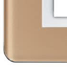 Placca Paersonal S44, colore beige lucido- con cornicetta - 7 Mod. product photo