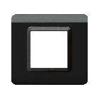 Placca tecnopolimero S44. in plastica colore grigio tekla  2 Mod. product photo