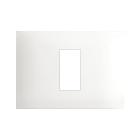 Placca Tecnopolimero Young S44. colore bianco totale  1 Mod. product photo