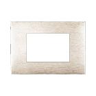 Placca Tecnopolimero Young S44. colore beige spazzolato 3D  3 Mod. product photo
