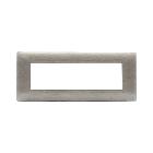 Placca Tecnopolimero Young S44. colore beige spazzolato 3D  7 Mod. product photo