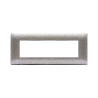 Placca Tecnopolimero Young S44. colore grigio metallizzato  7 Mod. product photo