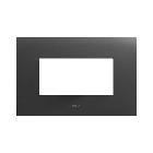 Placca Smart44 in metallo colore grigio Tekla  4 Mod. product photo