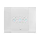 PLACCA SMART TOUCH METALLO. FINO A 6 COMANDI. COLORE BIANCO OPACO. 3 MOD. product photo