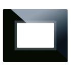 Placca Touch Vetro. S44 per segnalaziome colore nero assoluto. 3 Mod. product photo