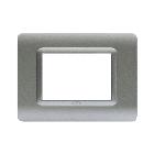 Placca tecnopolimero. S44 colore argento opaco  3 Mod. product photo