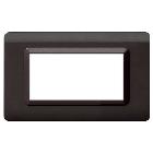 Placca tecnopolimero. S44 colore grigio scuro  4 Mod. product photo