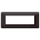 Placca tecnopolimero. S44 colore grigio scuro  7 Mod. product photo