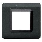 Placca tecnopolimero. S44 colore grigio lucido  2 Mod. product photo