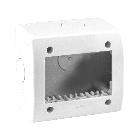 Contenitore autoportante IP40. S44 colore RAL 9010 per minicanali  3 Mod. product photo