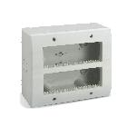 Contenitore autoportante IP40. S44 colore RAL 7035 per minicanali  12(6+6) Mod. product photo