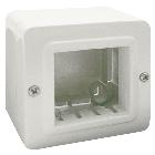 CONTENITORE AUTOPORTANTE MINICANALI IP40. S44 COLORE RAL 9010 PER MINICANALI  2 MOD. product photo