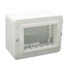 CONTENITORE AUTOPORTANTE MINICANALI IP40. S44 COLORE RAL 9010 PER MINICANALI  3 MOD. product photo
