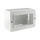 CONTENITORE AUTOPORTANTE MINICANALI IP40. S44 COLORE RAL 9010 PER MINICANALI  4 MOD. product photo