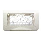 Placca autoportante stagna IP55 colore bianco RAL 9010  4 Mod. product photo
