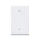 Commutatore Banquise S45 colore RAL 9016. a tre posizioni con frecce. 1P 10AX  1 Mod. product photo