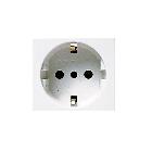 Presa schuko Banquise S45. 2P+T 16A  colore RAL 9016  2 Mod. product photo