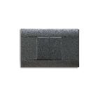 Placca Ral S45. sabbiata in tecnopolimero colore grigio noir 2  Mod. product photo