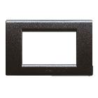 Placca in pressofusione colore grigio scuro metallizzato 3  Mod. product photo