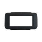 Placca in tecnopolimero per scatola rettangolare 4 Mod. colore grigio noir product photo