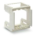 Supporto 2 moduli S44 per guida EN50022 colore RAL7035  larghezza pari a 3 Mod. din product photo