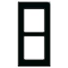 Adattatore per 2 connettori RJ45, Life S44 colore Nero - finitura lucida - 1 Mod. product photo