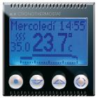 Cronotermostato elettronico con display 230V, Life S44, colore Nero - finitura lucida - 2 Mod. product photo