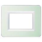 Placca Paersonal S44, colore celeste - con cornicetta - 3 Mod. product photo