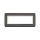 Placca Paersonal S44, colore grigio lucido - con cornicetta - 7 Mod. product photo