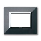 Placca Zama, S44 colore grigio scuro, con cornicetta - 3 Mod. product photo