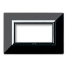 Placca Zama, S44 colore nero assoluto, con cornicetta - 4 Mod. product photo