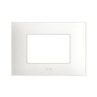 Placca Tecnopolimero Young S44, colore bianco totale - 3 Mod. product photo