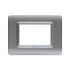 Placca tecnopolimero, S44 colore argento opaco - 3 Mod. product photo