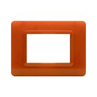 Placca tecnopolimero, S44 colore arancione opalino - 3 Mod. product photo