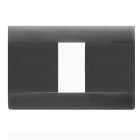 Placca Ral S45, sabbiata in tecnopolimero colore grigio noir 1 Mod. product photo