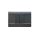 Placca Ral S45, sabbiata in tecnopolimero colore grigio noir 2  Mod. product photo