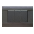 Placca Ral S45, sabbiata in tecnopolimero colore grigio noir 3 Mod. product photo