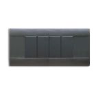 Placca Ral S45, sabbiata in tecnopolimero colore grigio noir 6 Mod. product photo