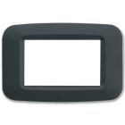 Placca in tecnopolimero per scatola rettangolare 3 Mod. color grigio noir product photo