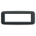 Placca in tecnopolimero per scatola rettangolare 6 Mod. colore grigio noir product photo