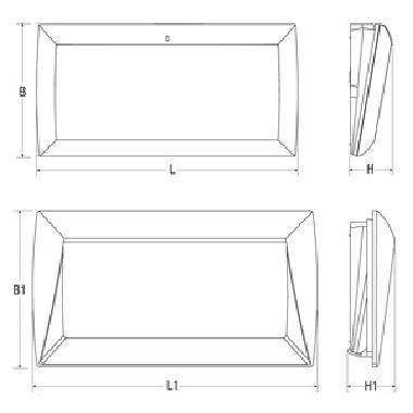 PLAFONIERA EMERGENZA GRANLUCE LED IP65 AT 18WSE1NRM product photo Photo 02 3XL