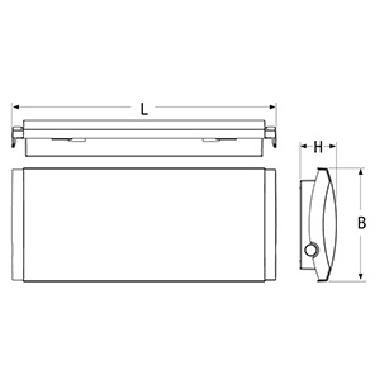 Lampada emergenza F65 24W IP65 AT SE 1N/RM product photo Photo 02 3XL