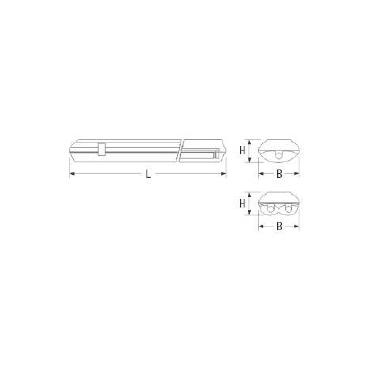 Plafoniera stagna BS102 RE 2X58W product photo Photo 02 3XL