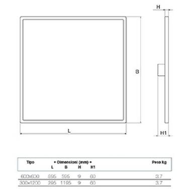 Pan LED 38W 1200X300 4000K product photo Photo 02 3XL