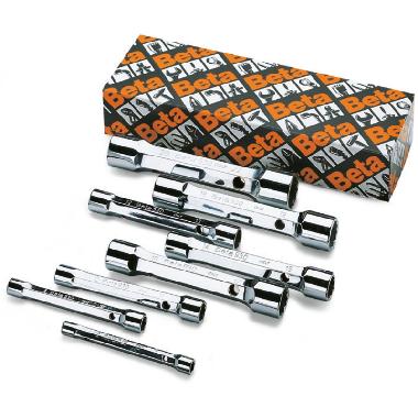 Serie di 8 chiavi a tubo doppie poligonali serie pesante (art. 930) product photo Photo 01 3XL