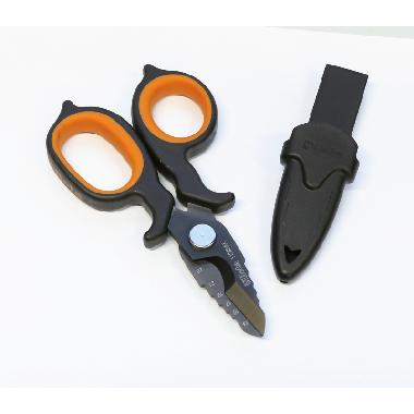 Forbici per elettricisti a doppio effetto, con profili a fresa in acciaio inossidabile rivestito in DLC product photo Photo 01 3XL